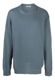 Valentino Garavani stud-embellished cashmere jumper - Blue