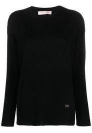 Valentino Garavani VLogo cashmere jumper - Black