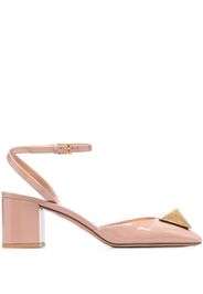 Valentino Garavani One Stud 65mm patent leather pumps - Pink