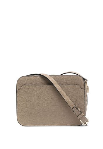 Valextra grained leather crossbody bag - Neutrals