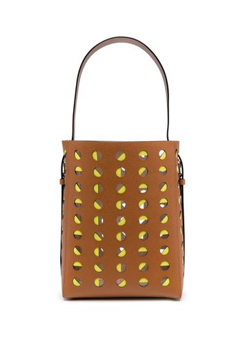 Valextra mini Lunar bucket bag - Brown