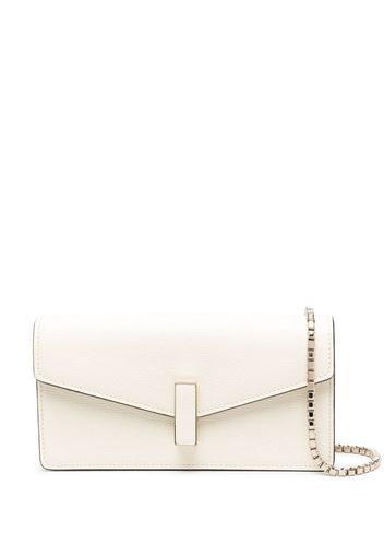 Valextra Iside leather clutch bag - Neutrals