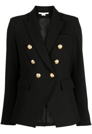 Veronica Beard double-breasted golden-buttons blazer - Black