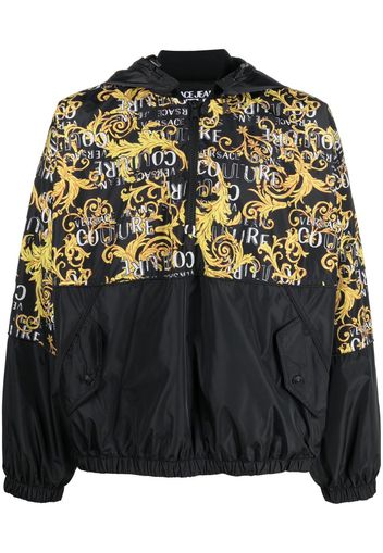 Versace Jeans Couture logo-print hoodie - Black