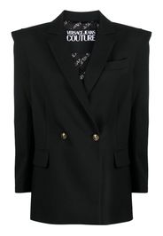 Versace Jeans Couture double-breasted notched-lapels blazer - Black