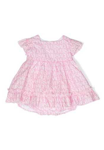 Versace Kids logo-print cotton dress set - Pink