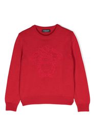 Versace Kids Medusa Head-motif jumper - Red