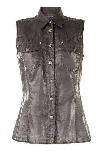 Versace Pre-Owned metallic sleeveless shirt