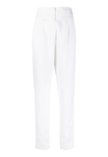Versace Pre-Owned 2000s high-waisted straight-legged trousers - White