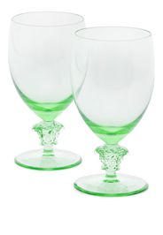 Versace Tableware Medusa glass set (474ml) - Green