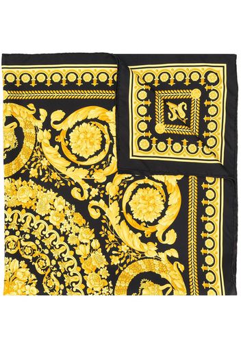 Versace Baroque print scarf - Black