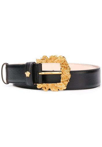 versace baroque buckle leather belt