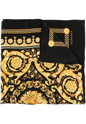 Versace Baroque print scarf - Black