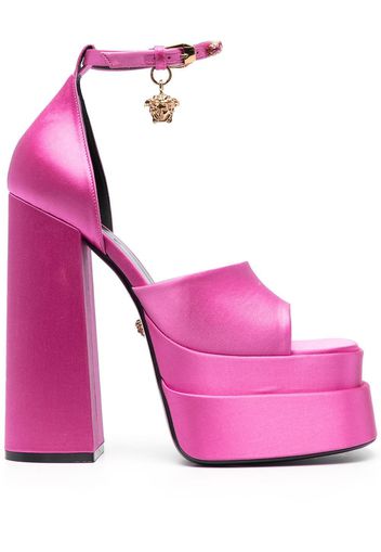 Versace Medusa charm platform sandals - Pink