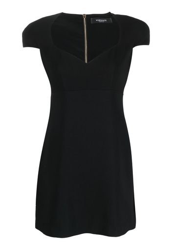 Versace cap-sleeve mini dress - Black