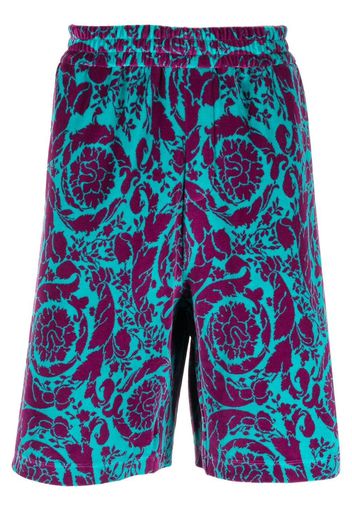 Versace abstract pattern Bermuda shorts - Blue