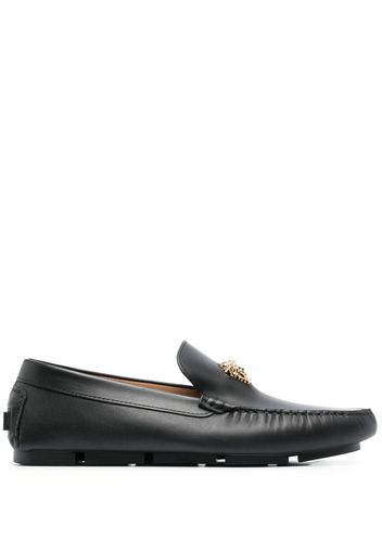 Versace Medusa Head leather loafers - Black