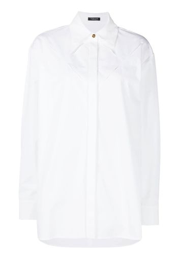 Versace cut-out detail long-sleeve shirt - White