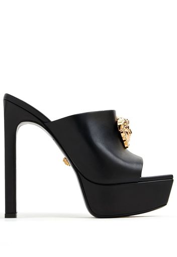 Versace La Medusa 140mm platform mules - Black