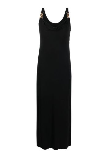 Versace Medusa plaque midi dress - Black