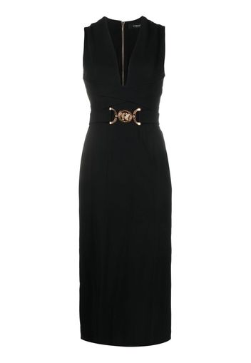 Versace Medusa Biggie sleeveless midi dress - Black