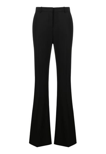 Versace virgin wool flared trousers - Black