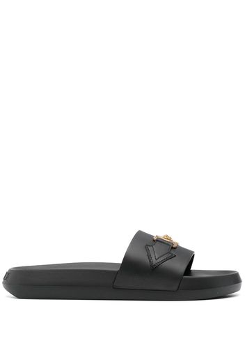 Versace Medusa Head moulded-footbed slides - Black