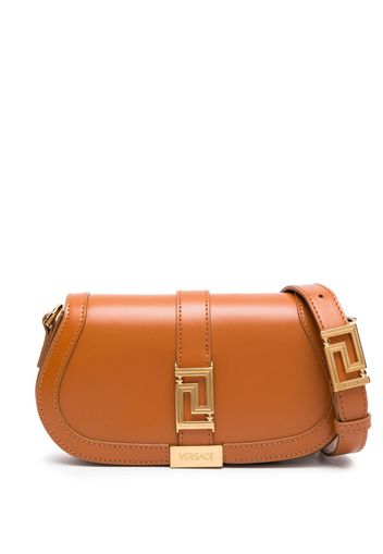 Versace Mini Greca Goddess leather shoulder bag - Brown