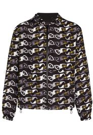 sunglasses print hooded jacket