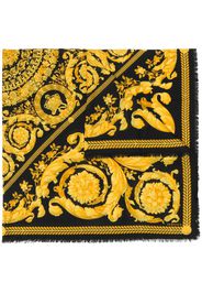 fine knit baroque print scarf