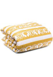 white, black and gold Barocco comforter