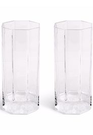Versace Medusa Lumiere long drink glasses - White
