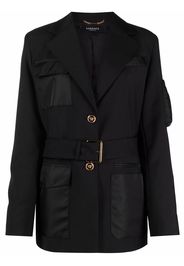 Versace long-sleeve belted jacket - Black