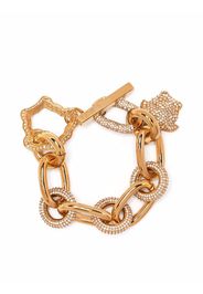 Versace Medusa crystal chain bracelet - Gold