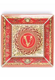 Versace Virtus Holiday square plate - Red