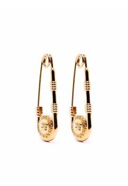 Versace safety pin-detail earrings - Gold