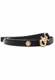 Versace Medusa-stud leather pet leash - Black
