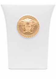 Versace Medusa-plaque porcelain vase - White