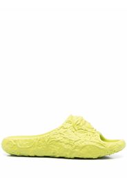 Versace Medusa embossed slides - Green
