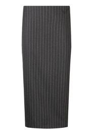 Versace mid-length pinstripe skirt - Grey
