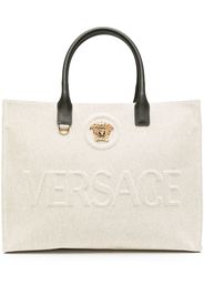 Versace La Medusa canvas tote bag - Neutrals