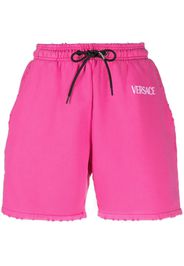 Versace drawstring logo shorts - Pink