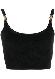 Versace Medusa motif knitted top - Black