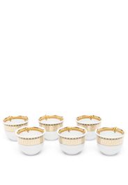 Versace Greca-detail mini mugs (set of 6) - White