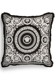 Versace Barocco Foulard large velvet cushion - Black
