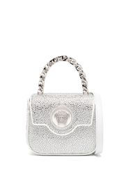 Versace La Medusa crystal mini bag - Silver