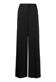 Versace high-waisted wide-leg trousers - Black
