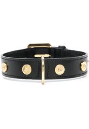 Versace studded leather pet collar - Black