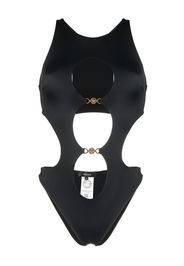 Versace Medusa plaque detail swimsuit - Black