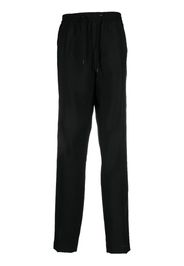 Versace side-stripe straight-leg trousers - Black